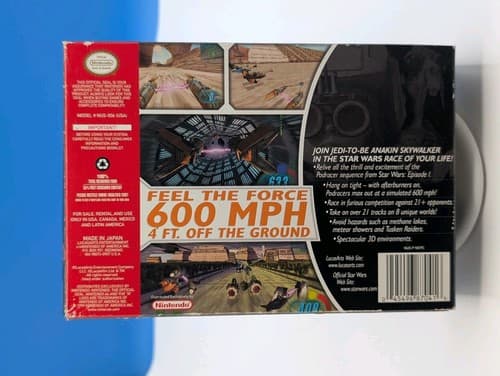 Vintage Star Wars Episode I Racer N64 Game Complete In Box CIB Authentic Tested — photo 2