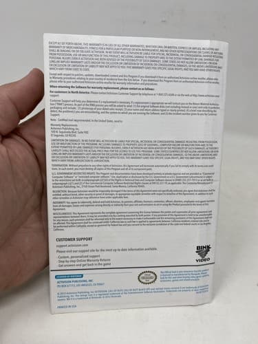 Call of Duty: Black Ops II (Nintendo Wii U, 2012) Manual ONLY No Game — photo 3