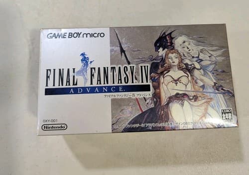Nintendo Game Boy Micro Final Fantasy IV Edition Console GBA Tested