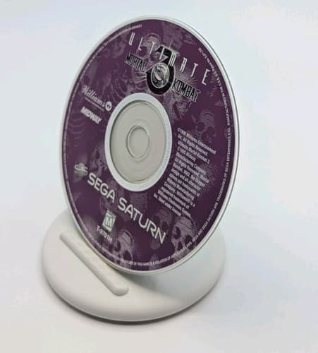 Midway Ultimate Mortal Kombat 3 Sega Saturn Disc & Back Art Only, Tested — photo 5