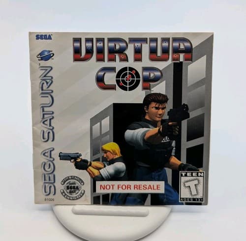 Virtua Cop (Sega Saturn) Tested Disc And Manual Only, Tested & Working — photo 3