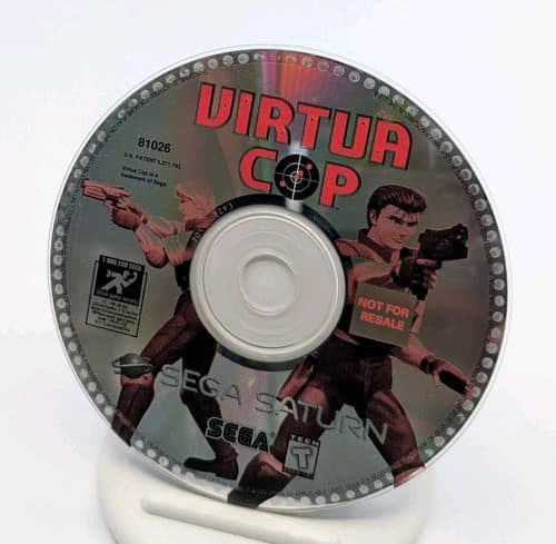 Virtua Cop (Sega Saturn) Tested Disc And Manual Only, Tested & Working — photo 5