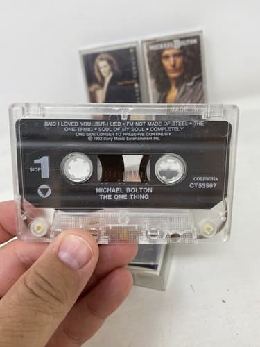 3 Michael Bolton Cassette Tapes - Soul Provider The One Thing Ships Fast — photo 4