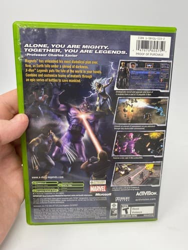 X-Men Legends Xbox CIB Microsoft Xbox 2004 Complete with Manual — photo 2