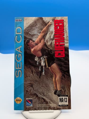 Sony Imagesoft Cliffhanger Sega CD Disc & Manual - Tested - Action Adventure