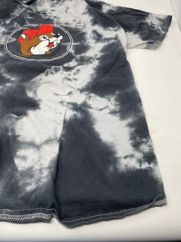 Buc-ee's “Just Here for the Snacks” Black/white Tie Dye T-Shirt Unisex Mens XL — photo 6