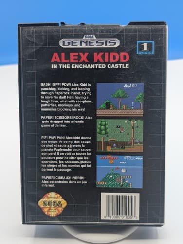 Alex Kidd in the Enchanted Castle (Sega Genesis, 1990) Fame And Box, No Manual — photo 2