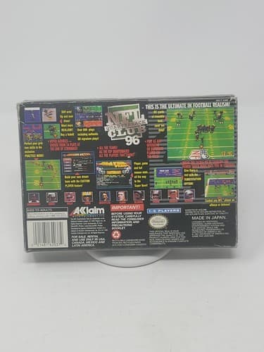 NFL Quarterback Club 96 SNES Super Nintendo Authentic in Original Box — photo 2