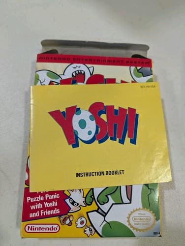 Nintendo Yoshi NES Complete in Box (CIB) Game Cartridge w/ Manual, No Box Foam — photo 9