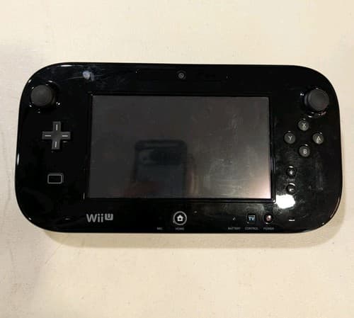 Nintendo Wii U GamePad WUP-010(USA) Black Tablet Only TESTED! WORKS!
