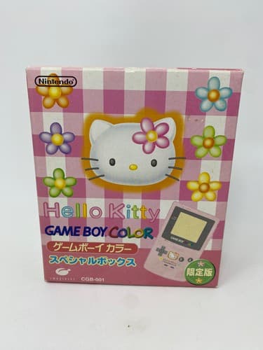 Nintendo Game Boy Color Hello Kitty Special Box Pink JP Version CIB Complete