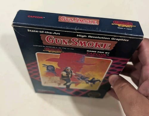 Gun.Smoke Nintendo NES Complete In Box Capcom Authentic Vintage — photo 2