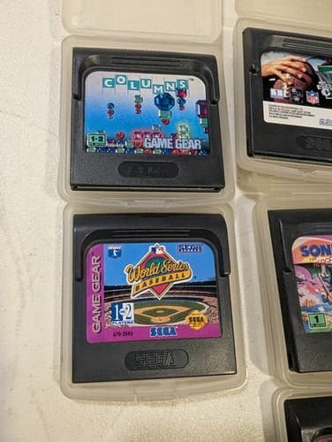 Lot of 7 Sega Game Gear Games Tested Working - Streets Of Rage, Sonic 2, Columns — photo 2
