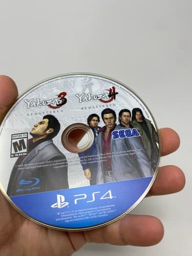 Yakuza Remastered Collection 3 4 5 (Sony PlayStation 4, 2020) Tested Discs Only — photo 7