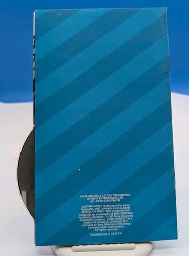 Sony Imagesoft Cliffhanger Sega CD Disc & Manual - Tested - Action Adventure — photo 2