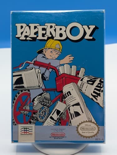Paperboy (Mindscape, 1988) NES Game w/ Box & Manual ~ Tested & Working