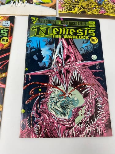 Nemesis The Warlock #1 - 7 Complete Set Necro Series Books Set 1984 Eagle Comics — photo 8