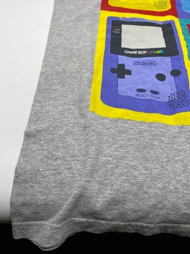 Nintendo Game Boy Color Retro Graphic T-Shirt Light Gray Size M Used — photo 5