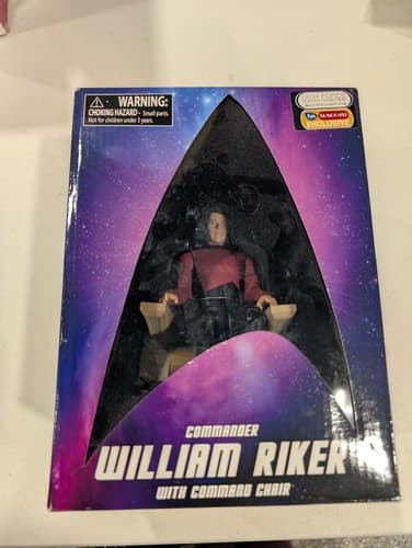 Star Trek Commander William Riker w/ Command Chair TNG 2007 NEW in box — photo 2