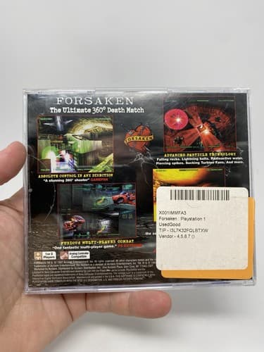 Forsaken PS1 Sony Acclaim Sci-Fi First Person Shooter Action Video Game CIB — photo 6