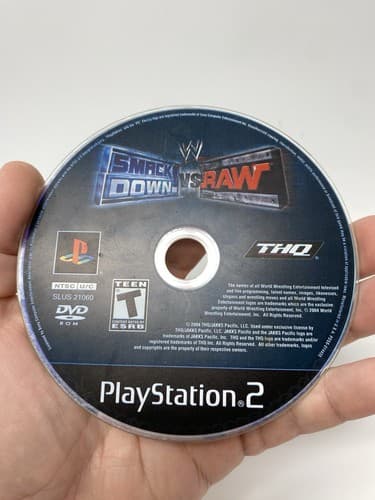 WWE Smack Down VS Raw Sony Playstation 2- Disc only Tested — photo 2
