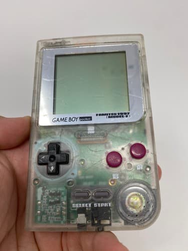 GameBoy Pocket Skeleton Famitsu Model-F Console Japan - Tested Working JPN — photo 5