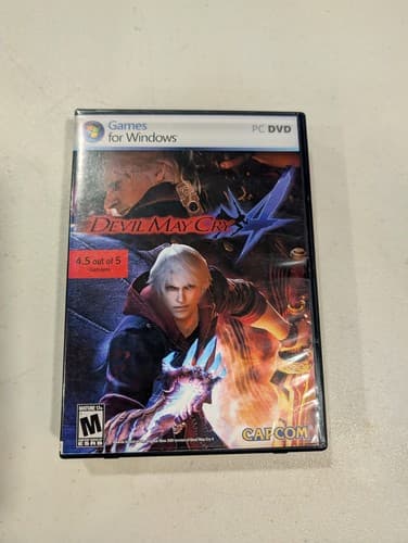 Devil May Cry 4 For Windows PC DVD Computer Video Game Good Used
