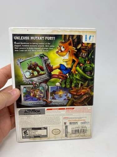 Crash Mind Over Mutant Nintendo Wii, 2008 Complete CIB Tested Check Pics Damage — photo 7
