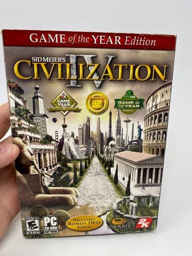 Sid Meier's Civilization IV PC CD-ROM Complete CIB Tested Working