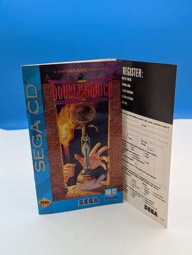 Double Switch SEGA CD US Edition Complete w/ Manual Tested Works - Broken Case — photo 7