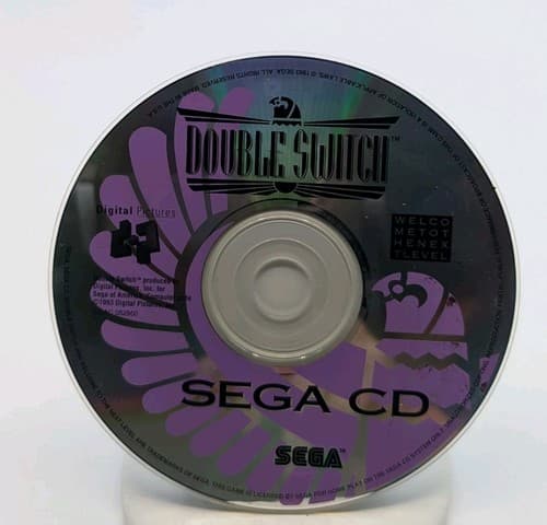 Double Switch SEGA CD US Edition Complete w/ Manual Tested Works - Broken Case — photo 8