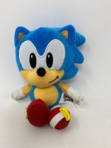 Classic Sonic the Hedgehog Plush Big Head Sitting Stuffed Toy Blue Sega