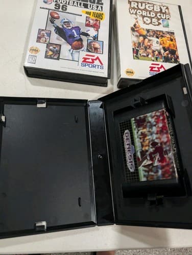 Lot Of 4 Sega Genesis Football/Rugby Games - Joe Montana, College — photo 7
