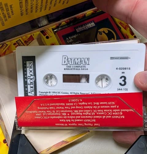 Batman: Complete Knightfall Saga Audiobook 2 Cassette Tapes 1994 PROMO Full Cast — photo 6