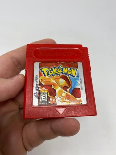 Pokemon Red Version Nintendo Game Boy USA Cartridge Only DMG-APAE-USA Label Wear — photo 4