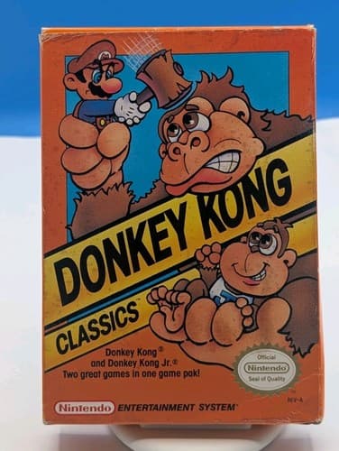 Donkey Kong Classics Nintendo NES CIB Complete In Box TESTED — photo 2