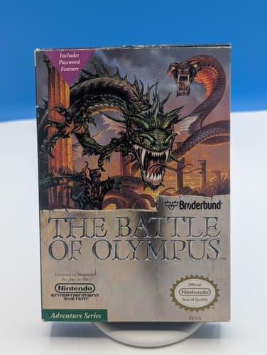 The Battle of Olympus NES Nintendo, Complete CIB Tested With Extra Inserts