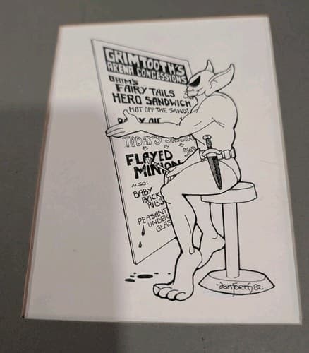 Grimtooth's Arena Concessions Liz Danforth Original Art 1982 — photo 2