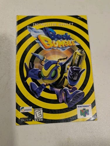 Buck Bumble Nintendo 64 N64 Manual Instruction Booklet Insert Only Authentic