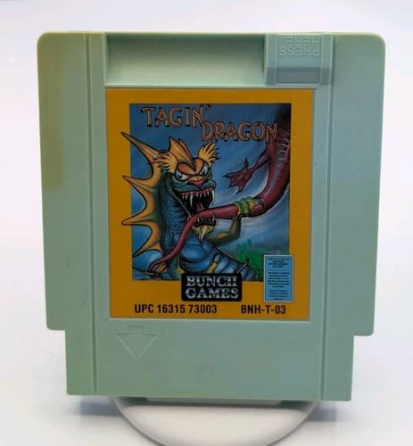 Tagin’ Dragon (Bunch Games) Nintendo NES Cart - Tested Unlicensed