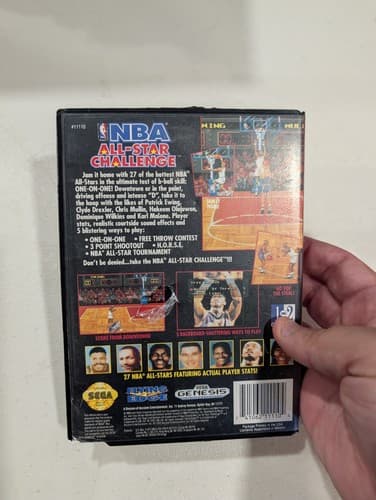 NBA All-Star Challenge (Sega Genesis) CIB COMPLETE Tested — photo 2