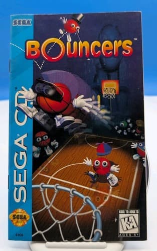 Bouncers (Sega CD, 1994) Disc And Manual Only, Tested And Working