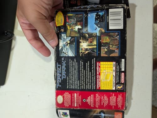 Perfect Dark N64 (Nintendo 64) CIB Complete Tested Working Very Rough Box — photo 2