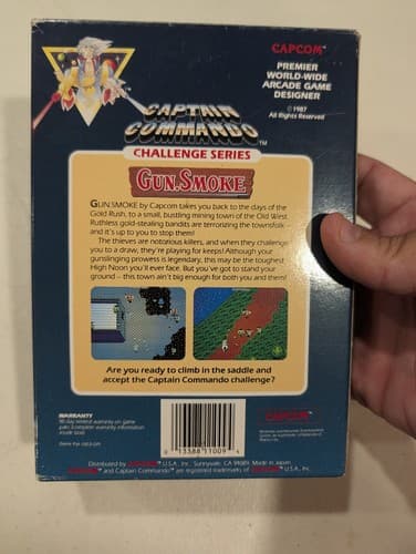 Gun.Smoke Nintendo NES Complete In Box Capcom Authentic Vintage — photo 5