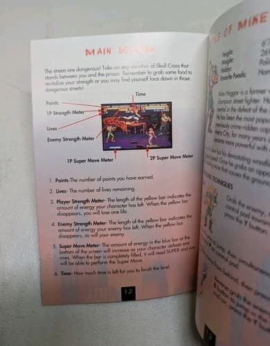 FINAL FIGHT 3 Instruction Manual BOOKLET Super Nintendo SNES Capcom Authentic — photo 5