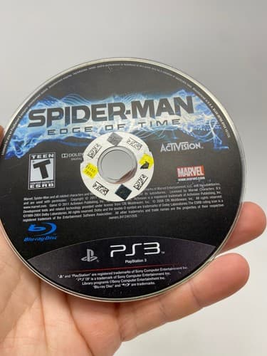 Spider-Man: Edge of Time (Sony PlayStation 3 / PS3) Disc Only Untested Scratched — photo 2
