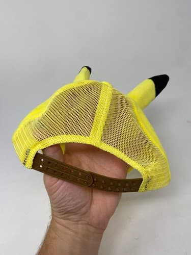 Bioworld Pokemon Pikachu Yellow Faux Fur Adjustable Baseball Cap One Size — photo 4