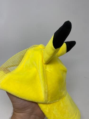 Bioworld Pokemon Pikachu Yellow Faux Fur Adjustable Baseball Cap One Size — photo 5