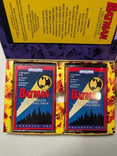 Batman: Complete Knightfall Saga Audiobook 2 Cassette Tapes 1994 PROMO Full Cast — photo 3