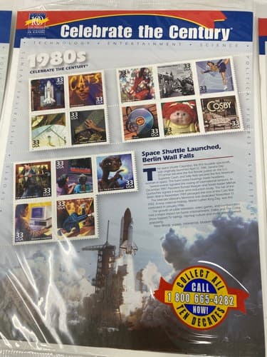 Sealed CELEBRATE THE CENTURY 1940-1990. Lot of 6 Sheets Set US Stamps NEW — photo 6